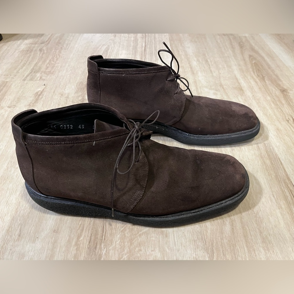 Dark Brown Suede Gucci Chukkas
